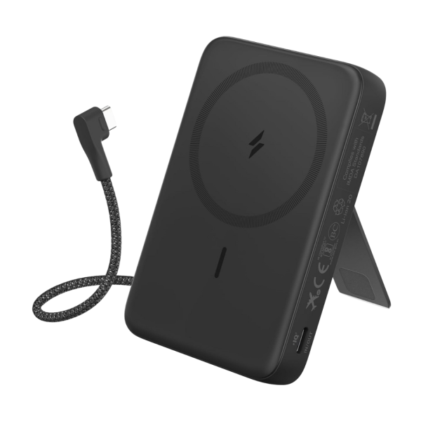 Anker Zolo 10000mAh Wireless Portable Magnetic Power Bank W Built-in USB-C Cable For Cheap