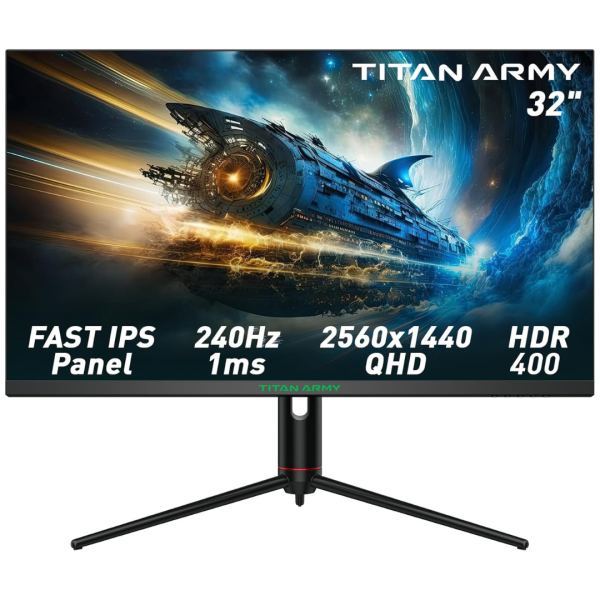 TITAN ARMY P32A2S2 32  WQHD 240Hz 1ms IPS Freesync Gaming Monitor Discount