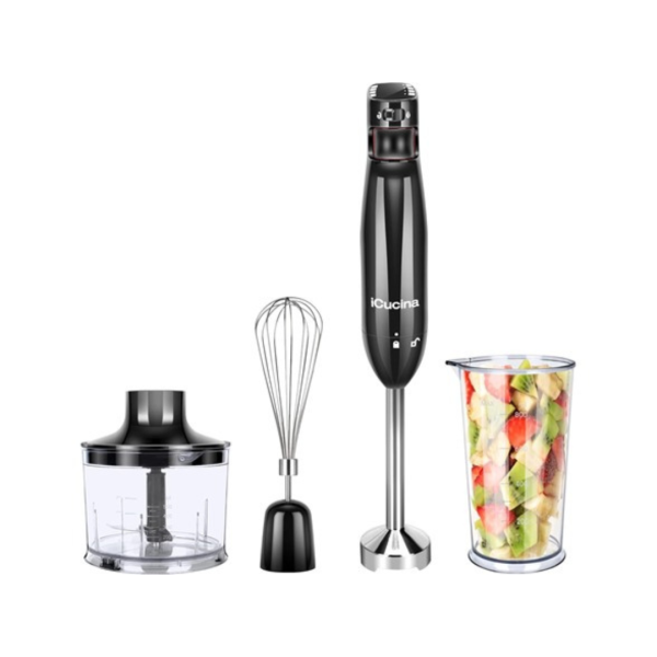 Icucina 4-in-1 Variable Speed Immersion Hand Blender For Discount