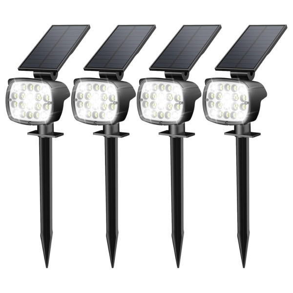 4-Pack Kaxiida Ultra Bright LED Landscape Uplights Spotlight Sale