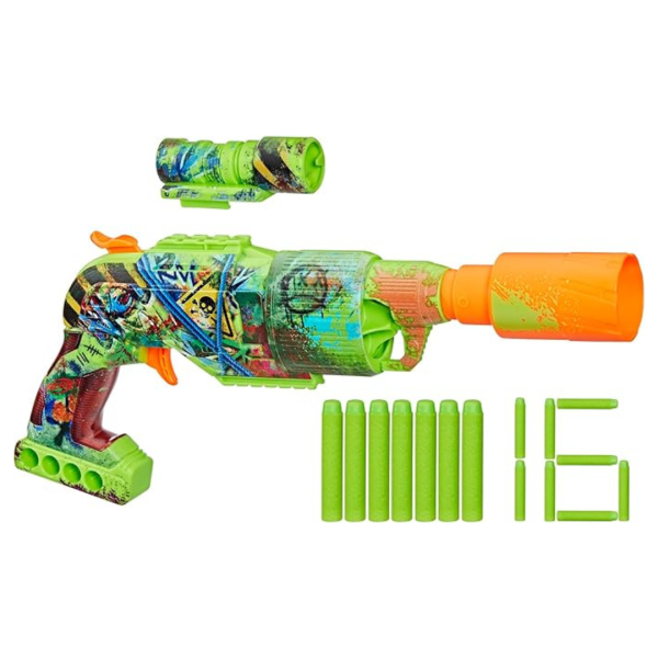 NERF Zombie Driller Dart Blaster With 16 Nerf Elite Darts Online Hot Sale