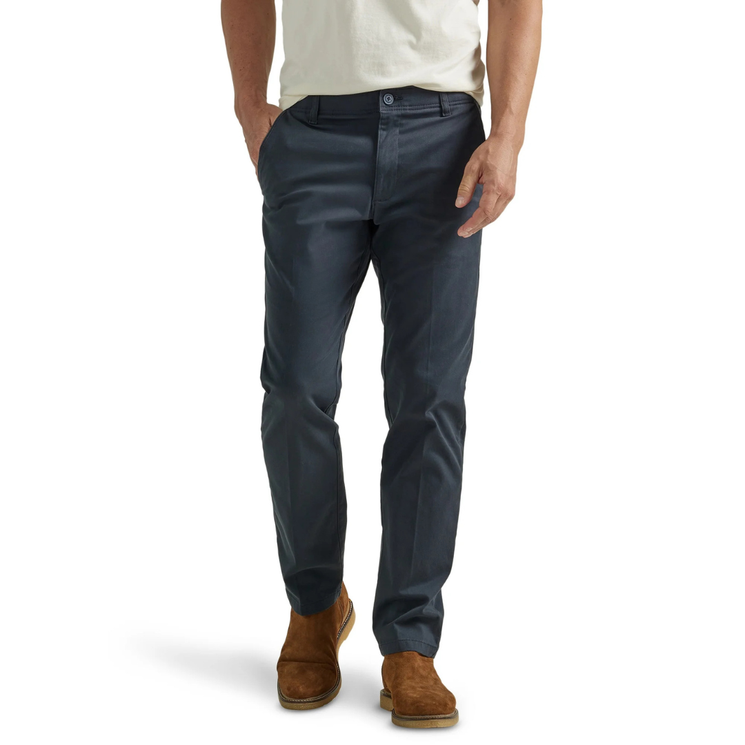 Lee Men s Extreme Motion Flat Front Slim Straight Pant (3 Colors) on Sale