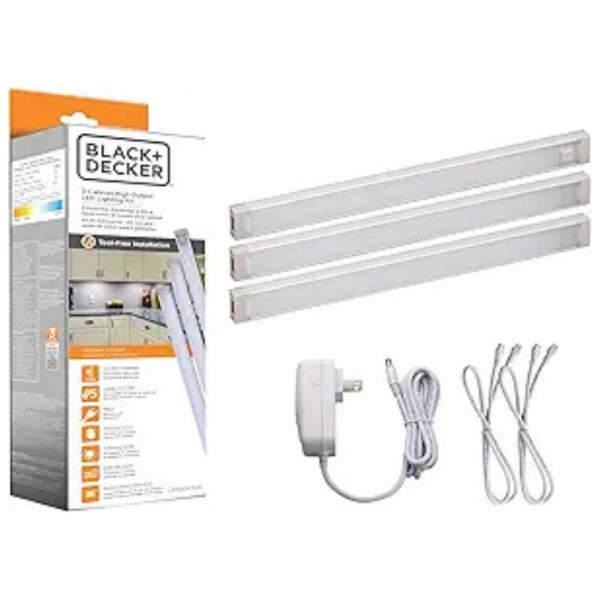 Black+decker 3-Bars 9  LED Under Cabinet Lighting Kit Online Hot Sale