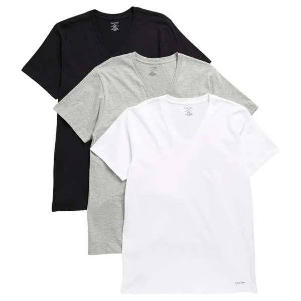 3-Pack Calvin Klein Cotton V-Neck T-Shirt (3 Colors) Online