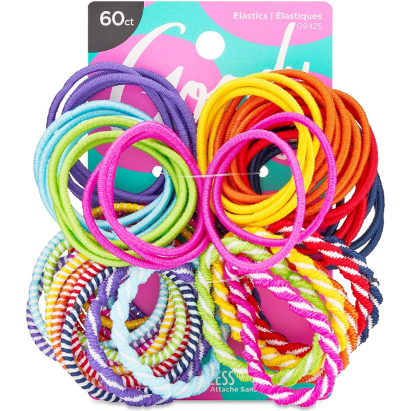 60-Count Goody Girls Ouchless Elastic Hair Ties Supply