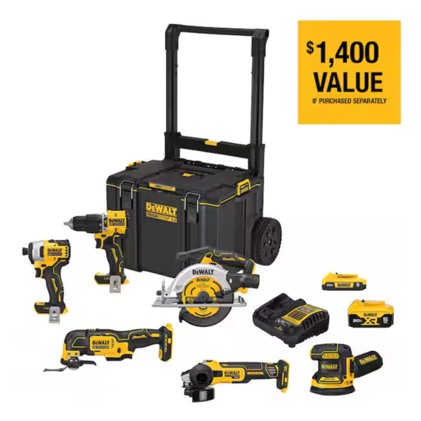 DEWALT 20-Volt MAX ToughSystem Lithium-Ion 6-Tool Cordless Combo Kit Online now