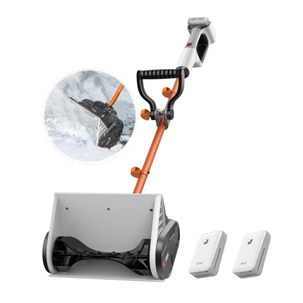 Litheli 20V 12  Battery Powered Cordless Snow Shovel With Auxiliary Handle Hot on Sale