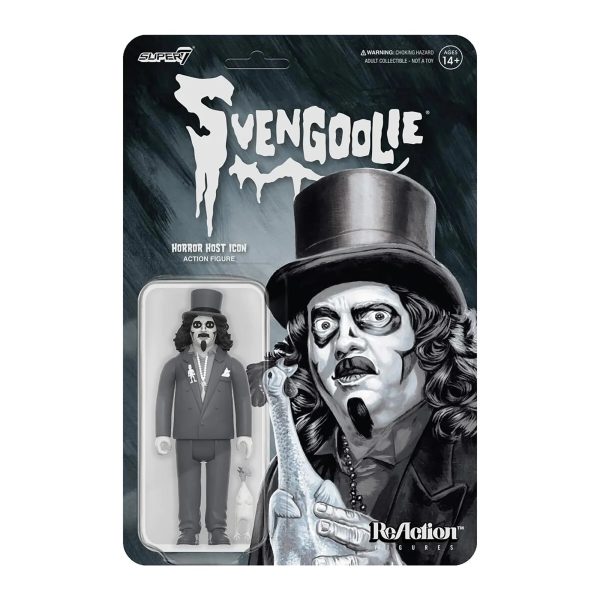 Svengoolie Super7 Grayscale 3.75 Inch ReAction Figure Supply