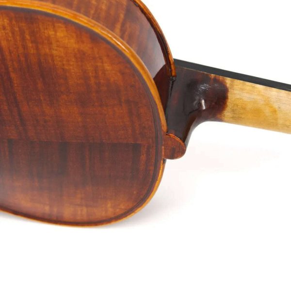 TONGLING Handmade Advanced Violin Oil Varnish Nature Flamed Maple Violin 4 4 Spruce Plate Ebony Parts with Bow Case Tuner For Sale - Image 3