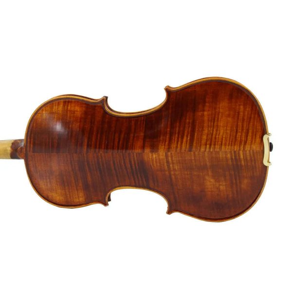 TONGLING Handmade Advanced Violin Oil Varnish Nature Flamed Maple Violin 4 4 Spruce Plate Ebony Parts with Bow Case Tuner For Sale - Image 2